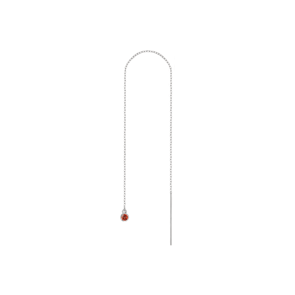 Birthstone Ear Chain Threader (Pair)