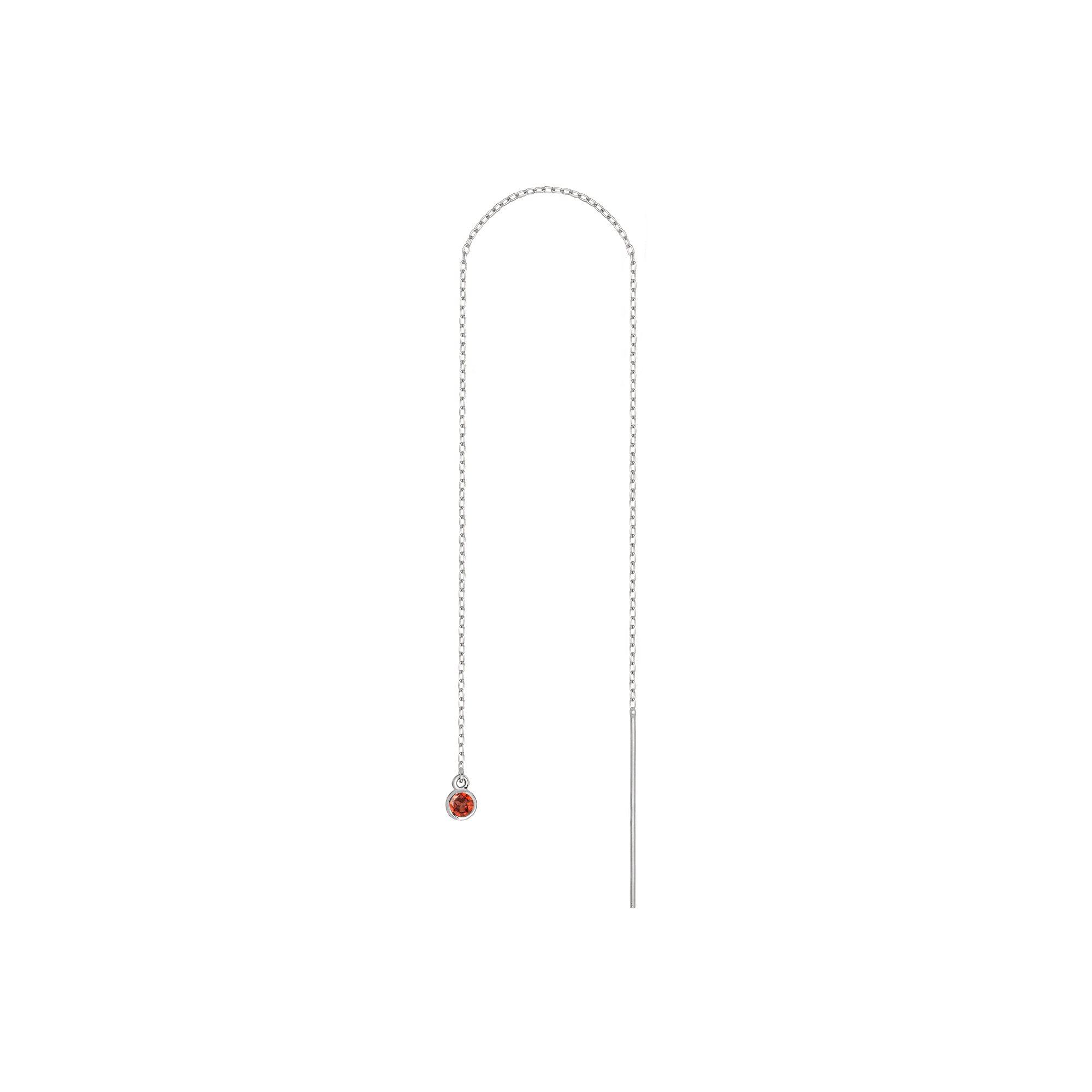 Birthstone Ear Chain Threader (Pair)