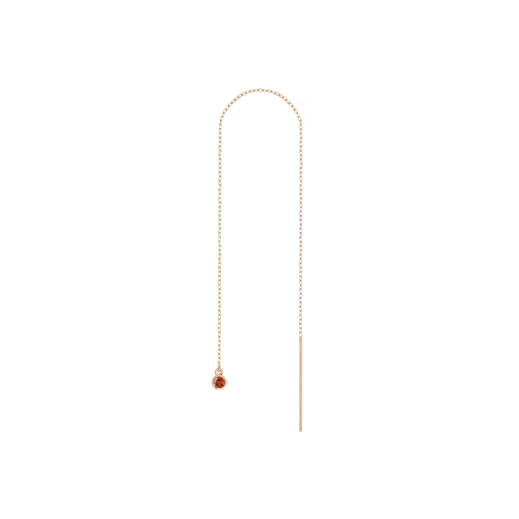 Birthstone Ear Chain Threader (Pair)
