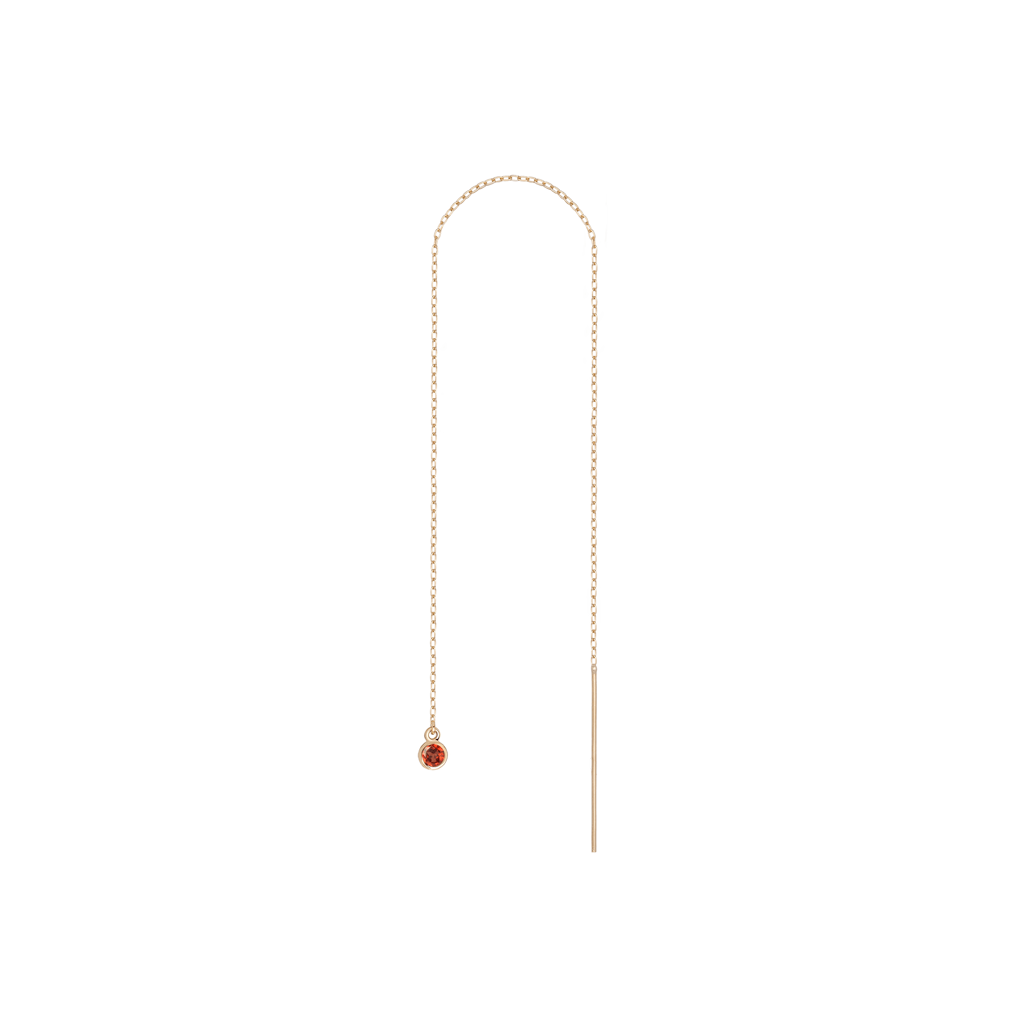 Birthstone Ear Chain Threader (Pair)