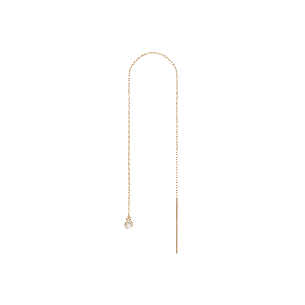 Birthstone Ear Chain Threader