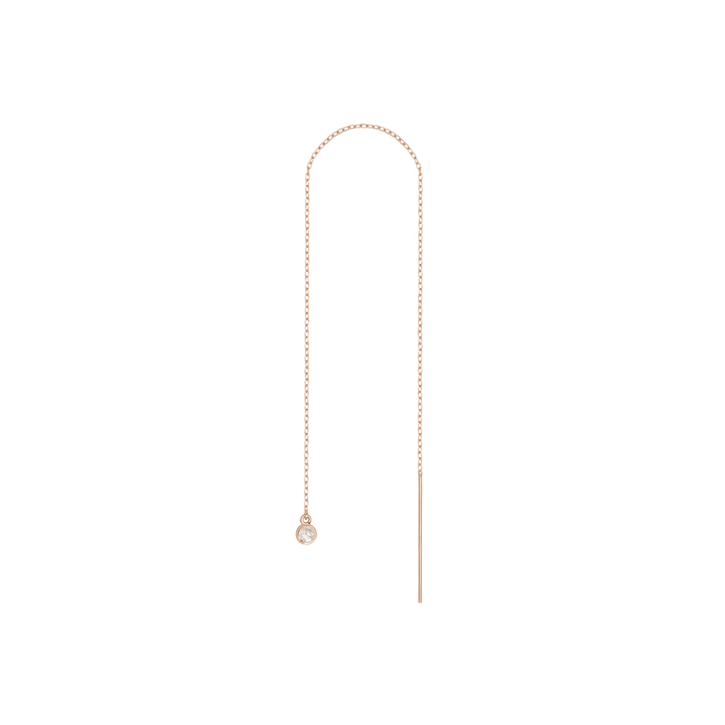 Birthstone Ear Chain Threader