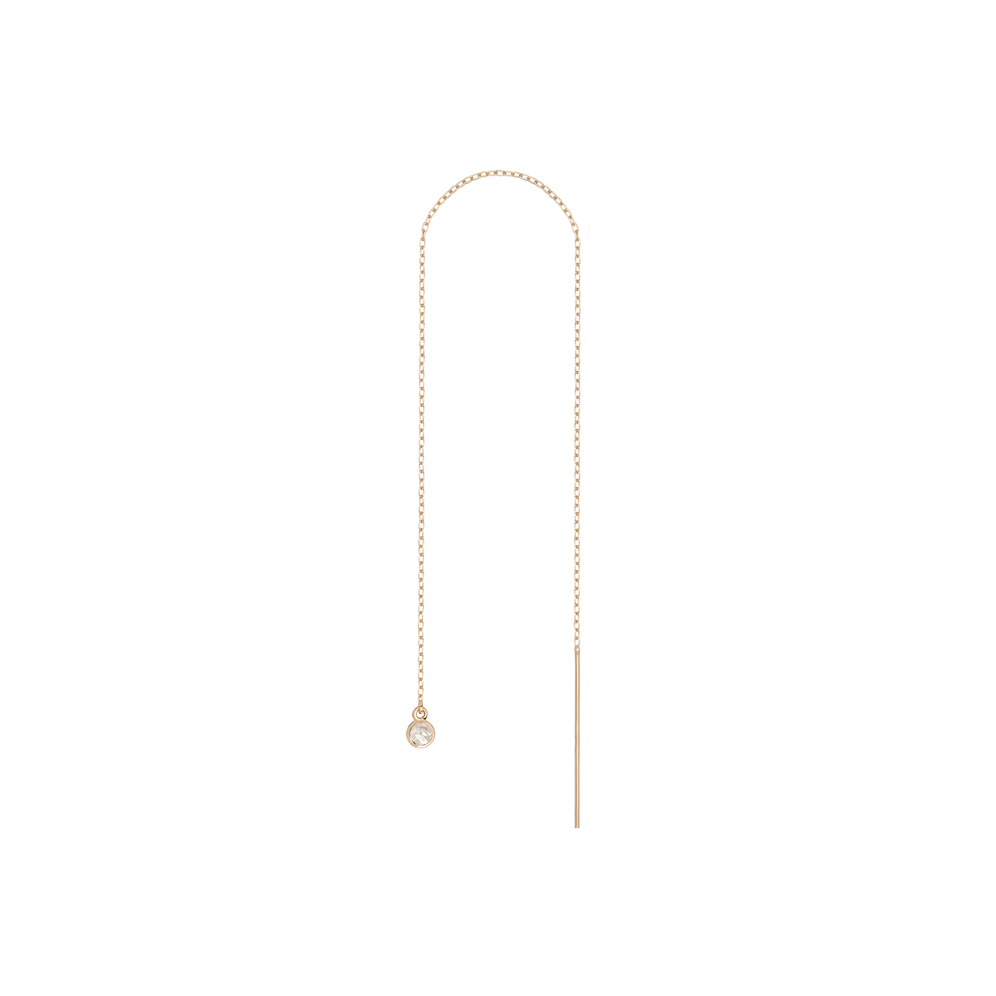 Birthstone Ear Chain Threader (Pair)