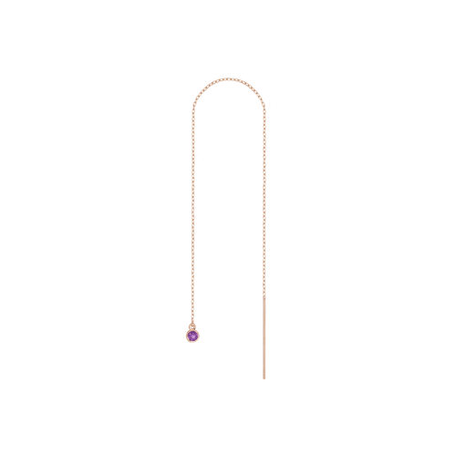 Birthstone Ear Chain Threader (Pair)