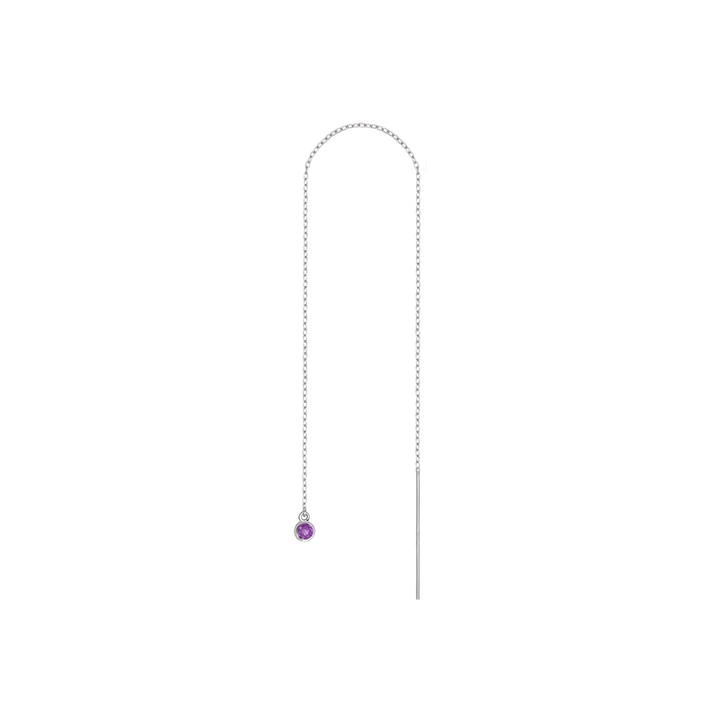 Birthstone Ear Chain Threader