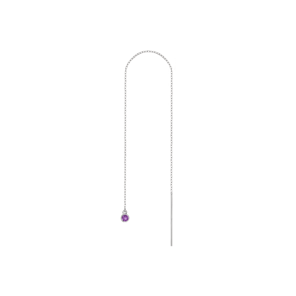 Birthstone Ear Chain Threader (Pair)