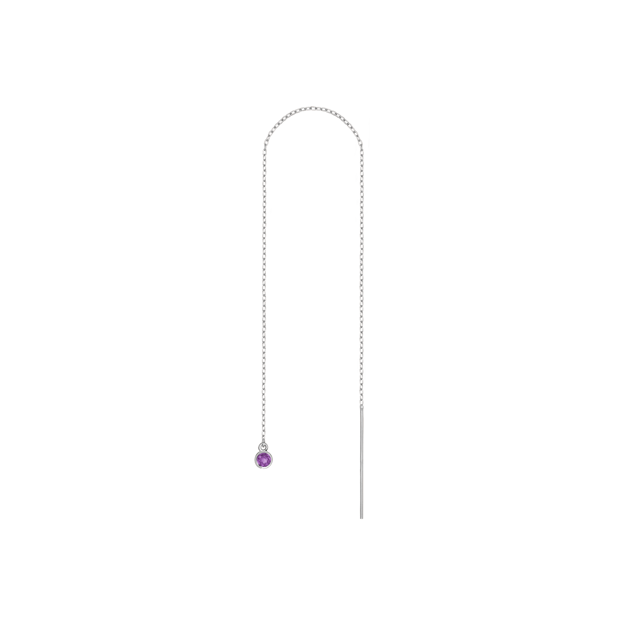 Birthstone Ear Chain Threader (Pair)