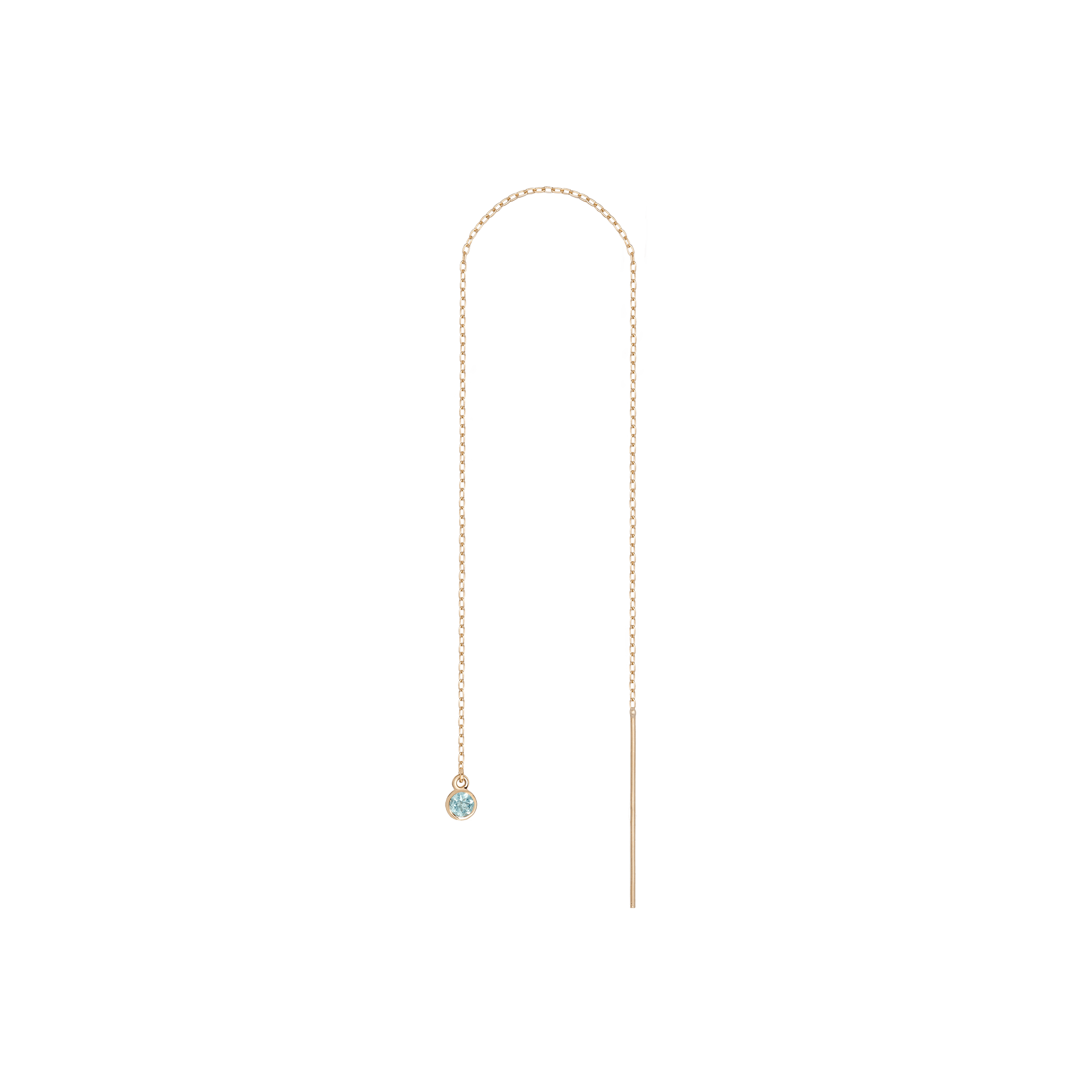 Birthstone Ear Chain Threader (Pair)