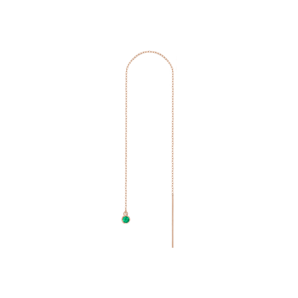 Birthstone Ear Chain Threader (Pair)