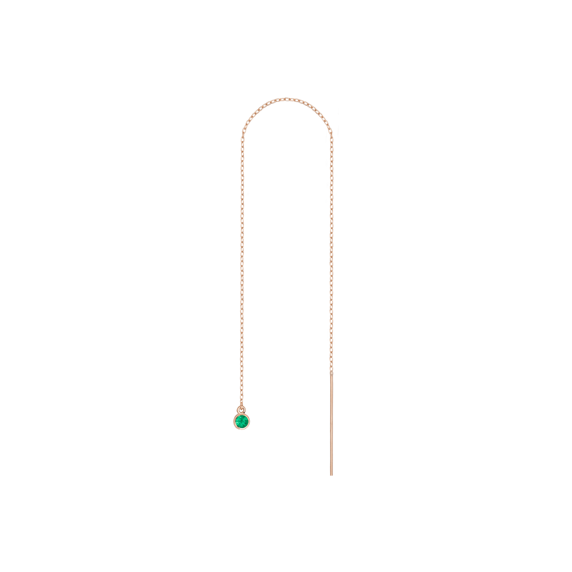 Birthstone Ear Chain Threader (Pair)