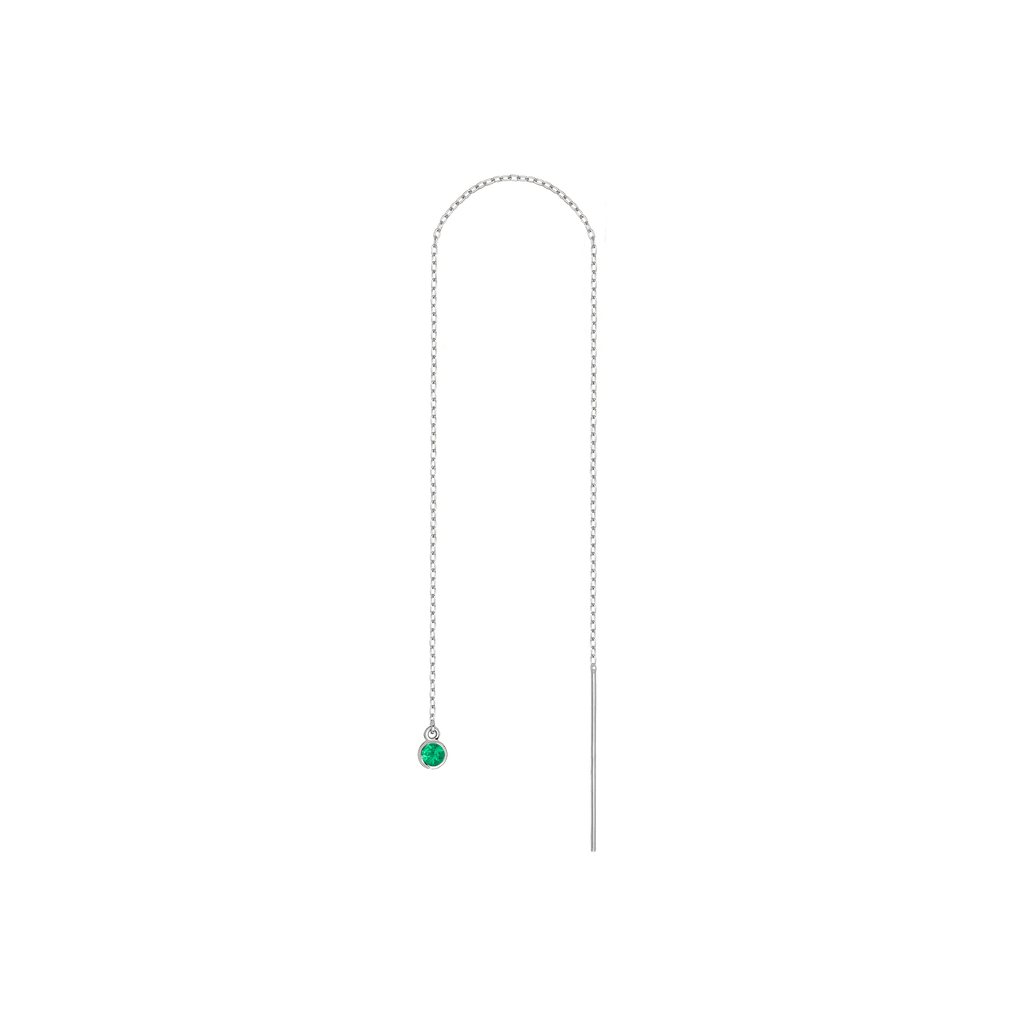 Birthstone Ear Chain Threader
