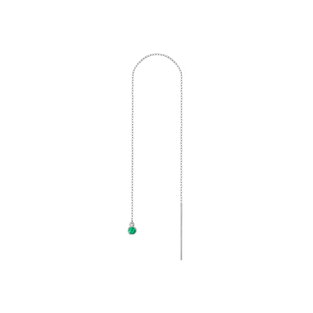 Birthstone Ear Chain Threader (Pair)