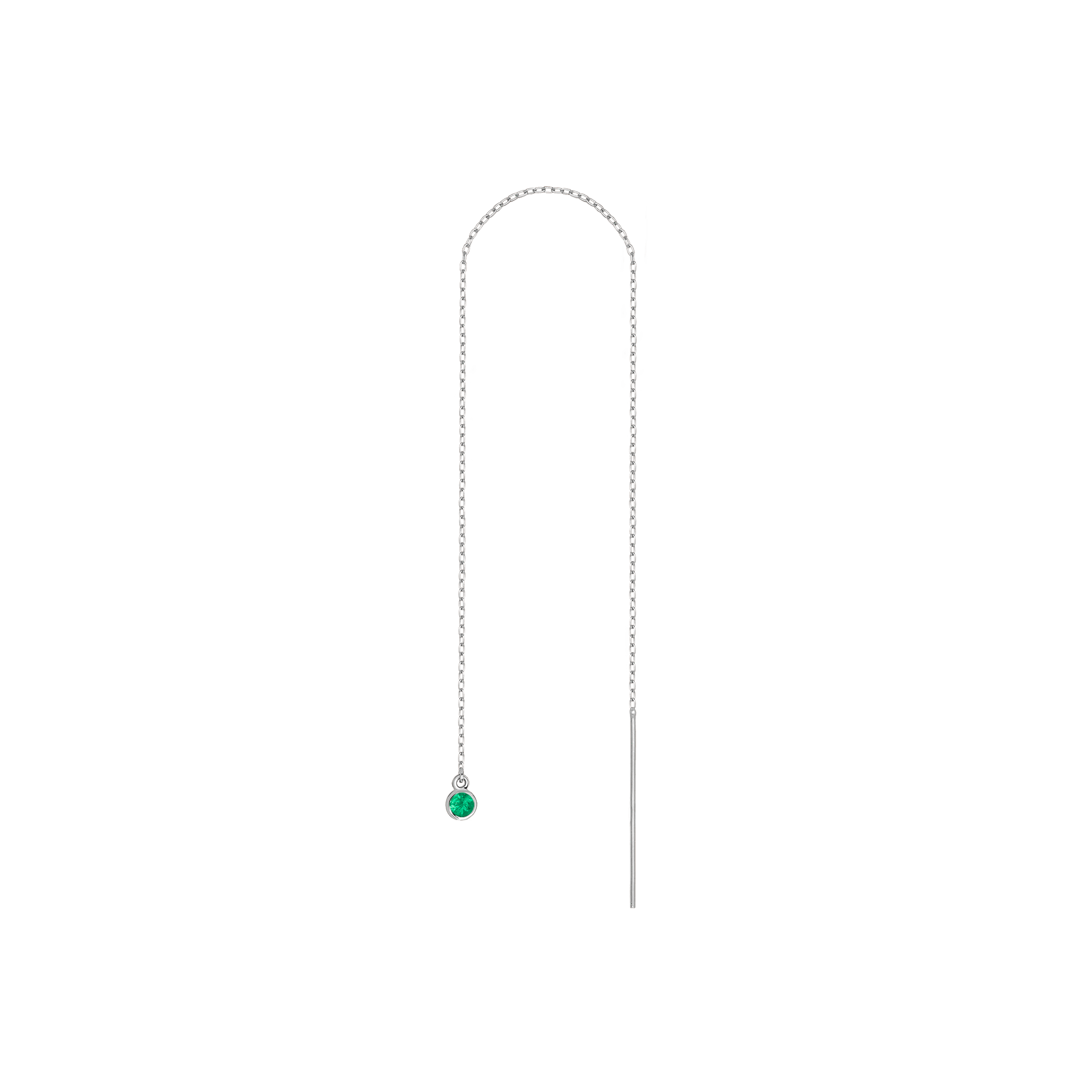 Birthstone Ear Chain Threader (Pair)