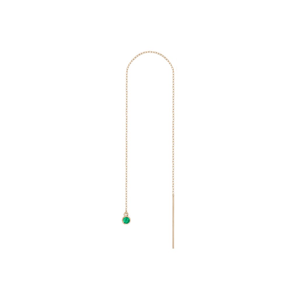 Birthstone Ear Chain Threader (Pair)