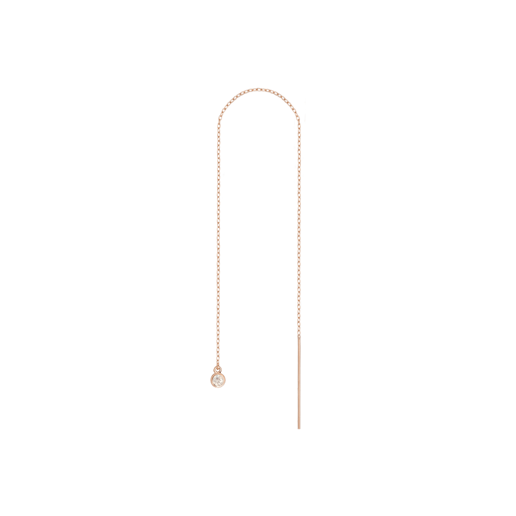 Birthstone Ear Chain Threader