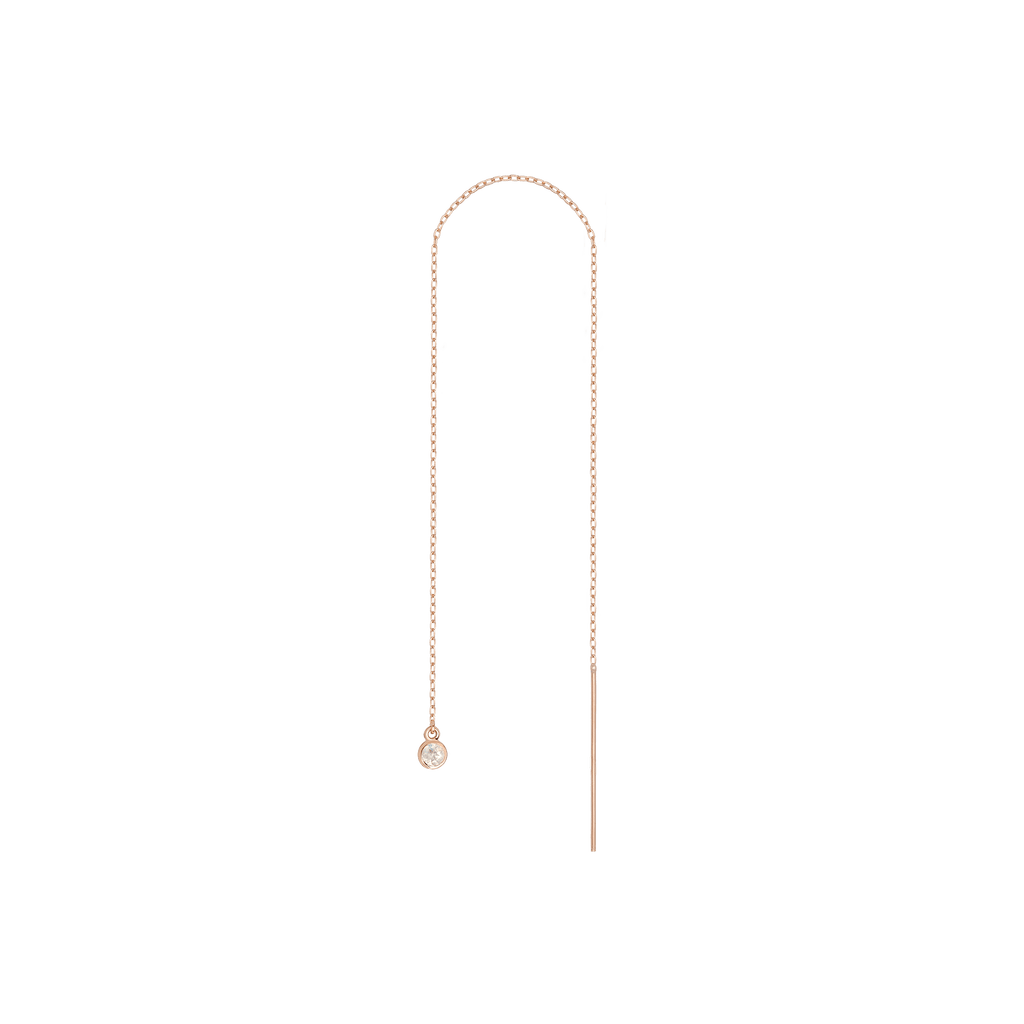 Birthstone Ear Chain Threader (Pair)
