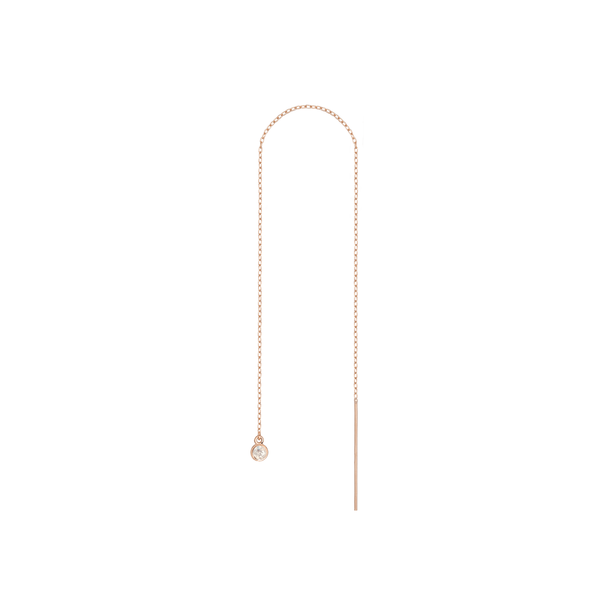 Birthstone Ear Chain Threader (Pair)