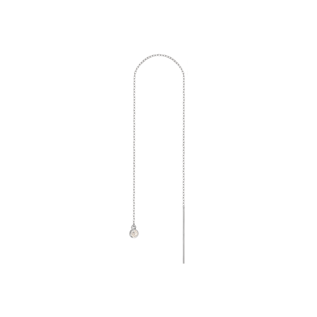 Birthstone Ear Chain Threader