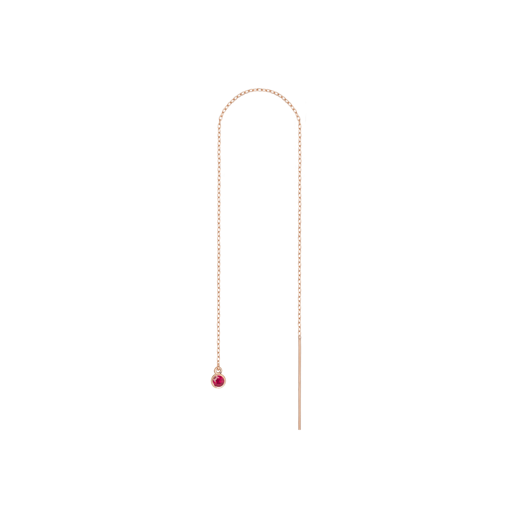 Birthstone Ear Chain Threader (Pair)