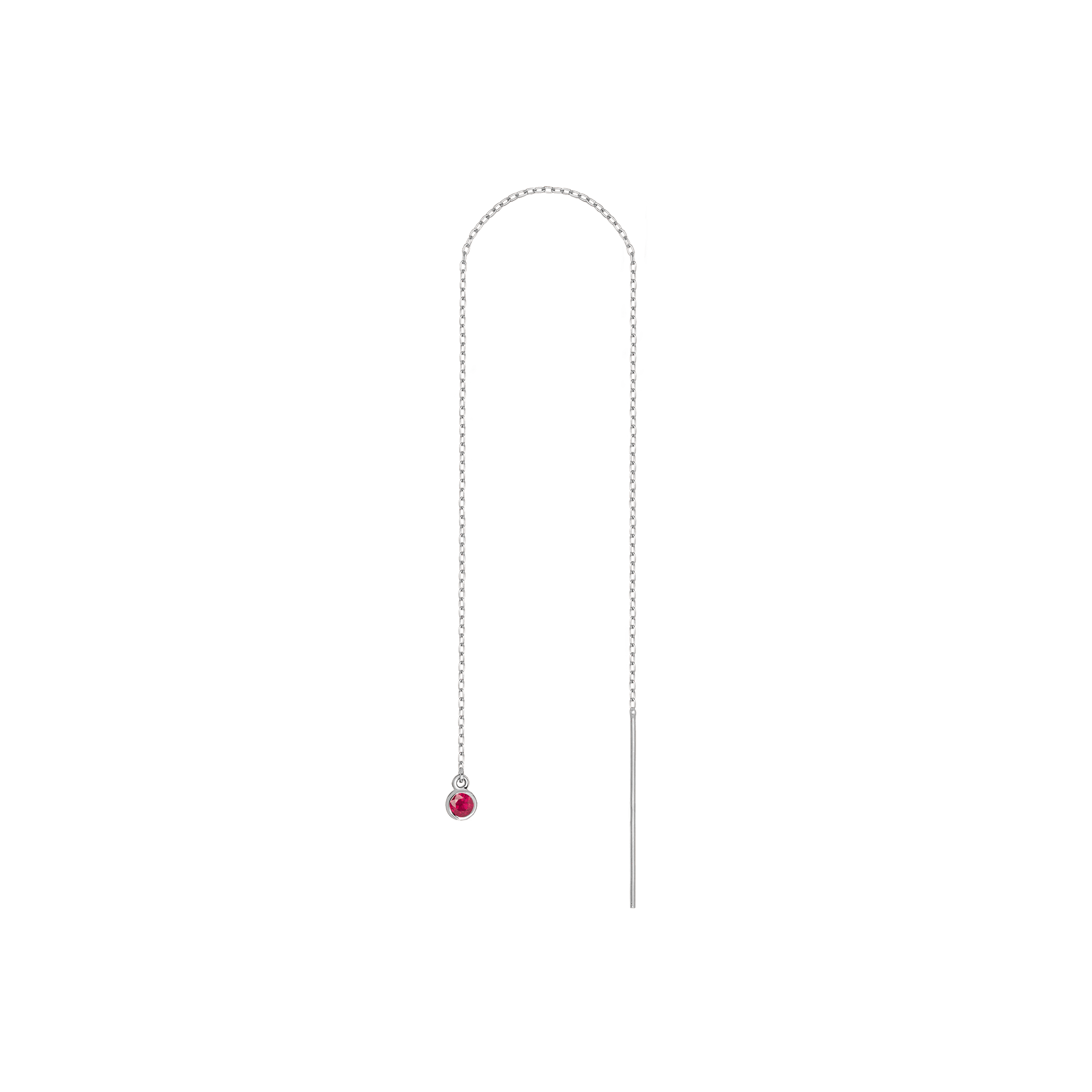 Birthstone Ear Chain Threader (Pair)