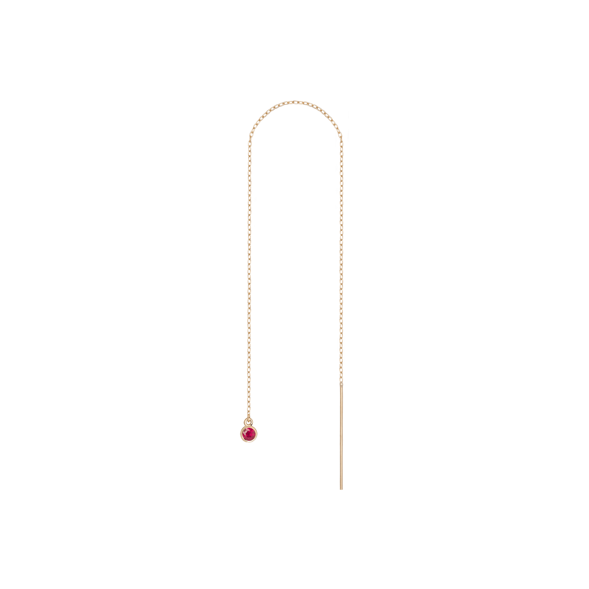 Birthstone Ear Chain Threader (Pair)