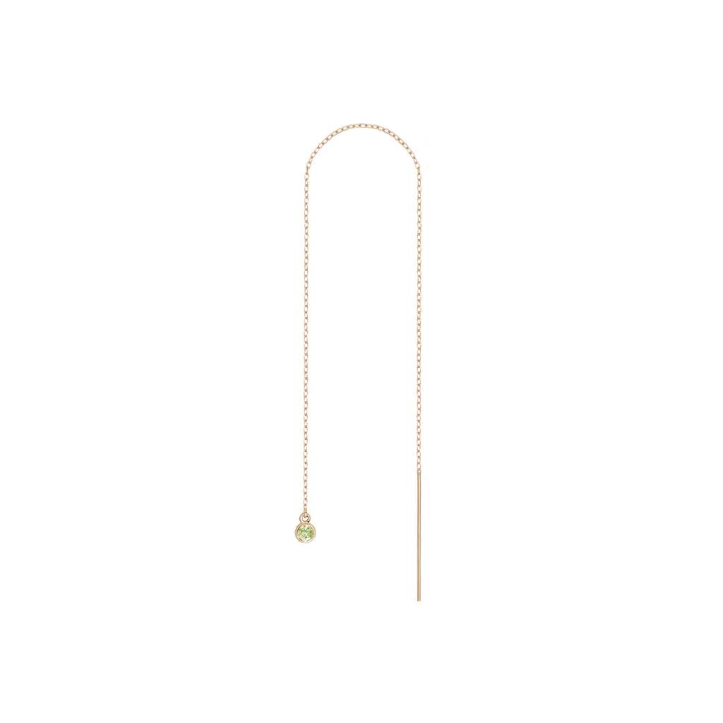 Birthstone Ear Chain Threader