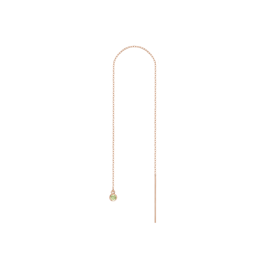 Birthstone Ear Chain Threader