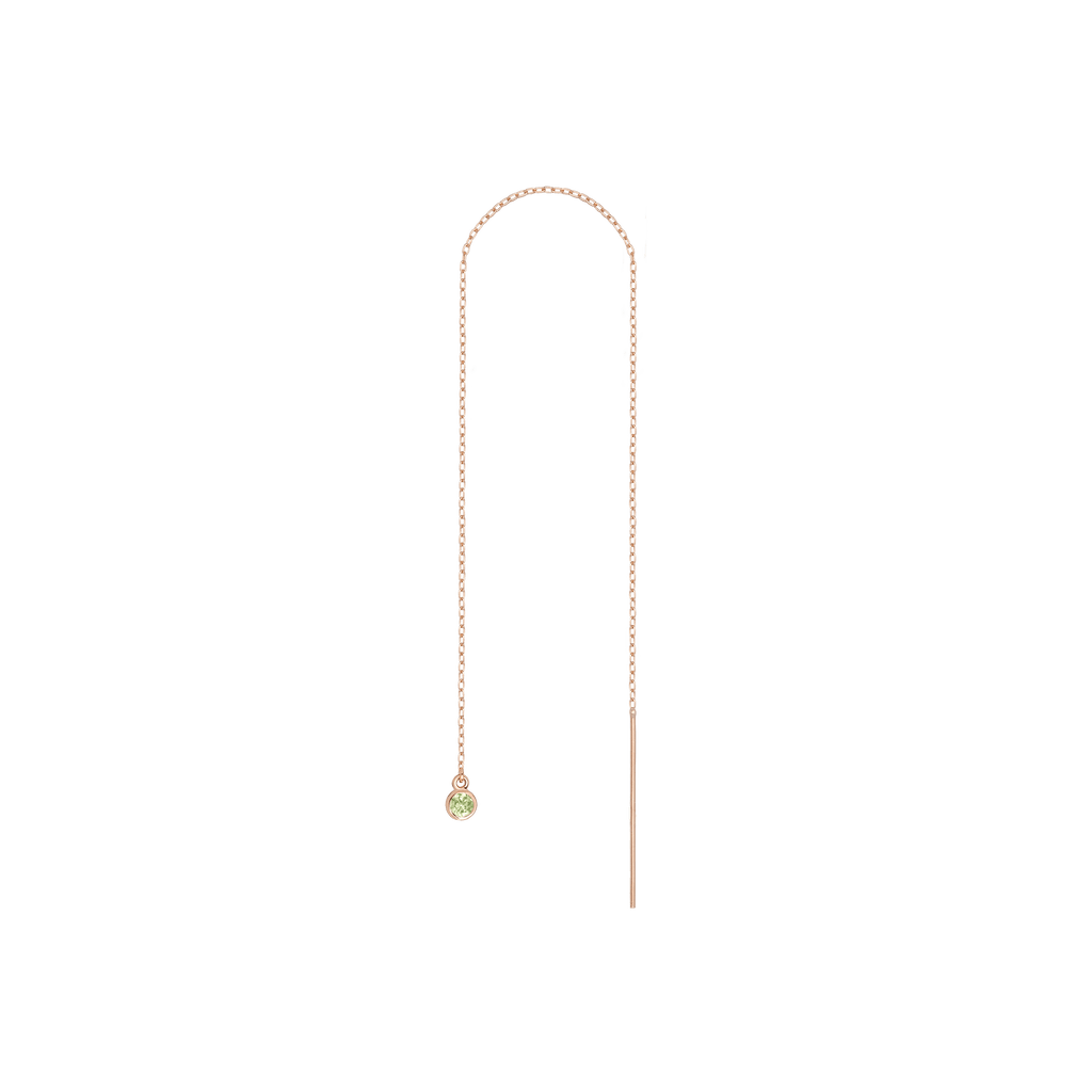 Birthstone Ear Chain Threader (Pair)