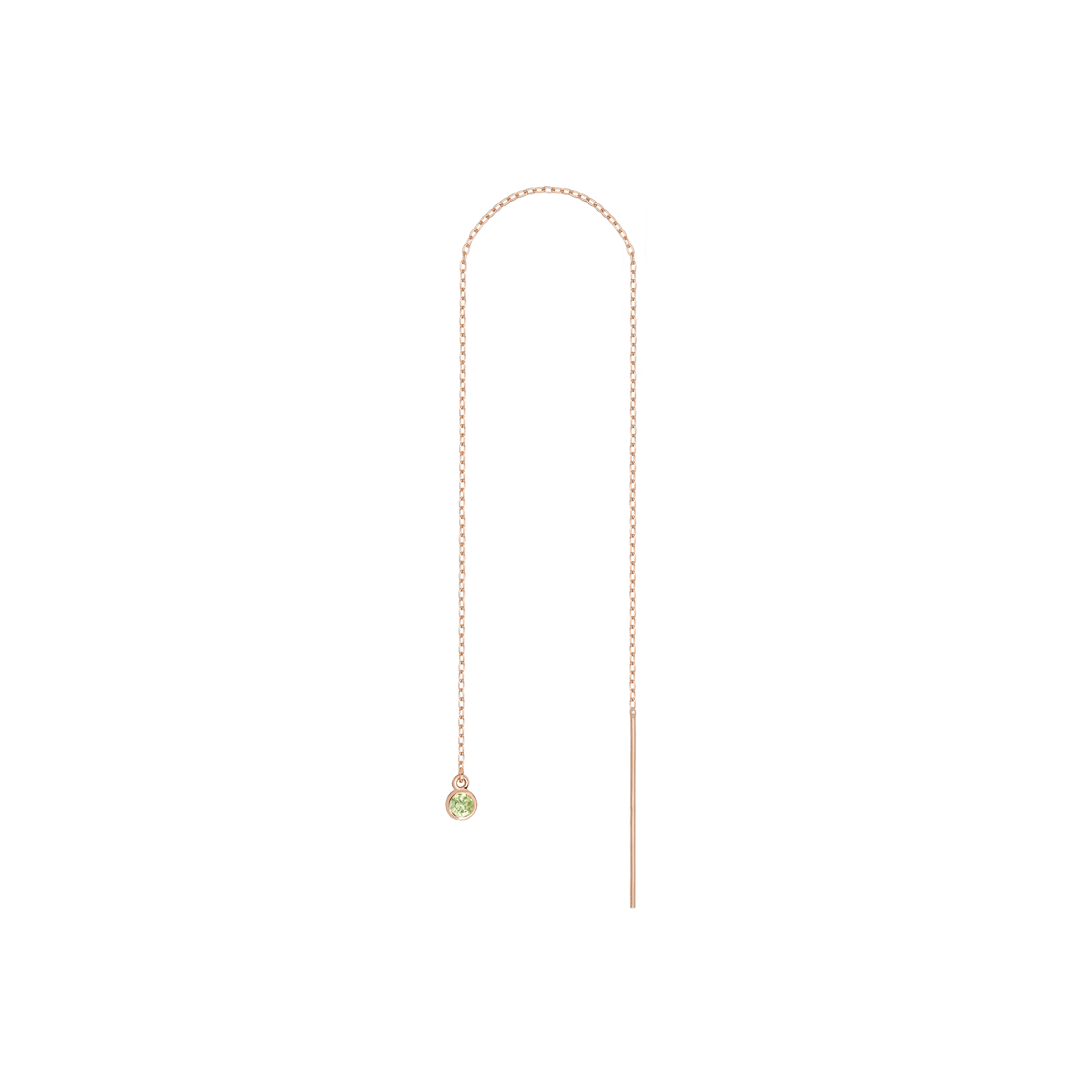 Birthstone Ear Chain Threader (Pair)