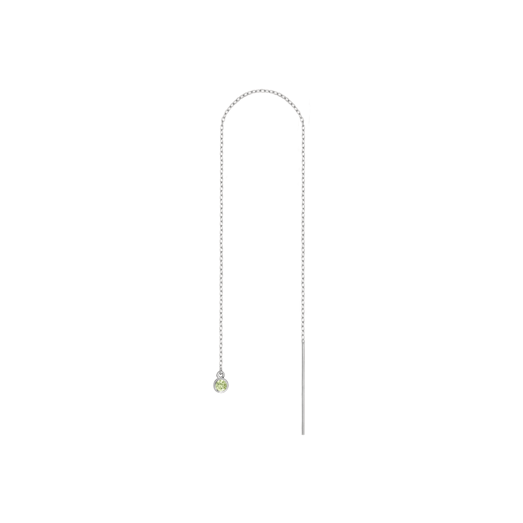 Birthstone Ear Chain Threader