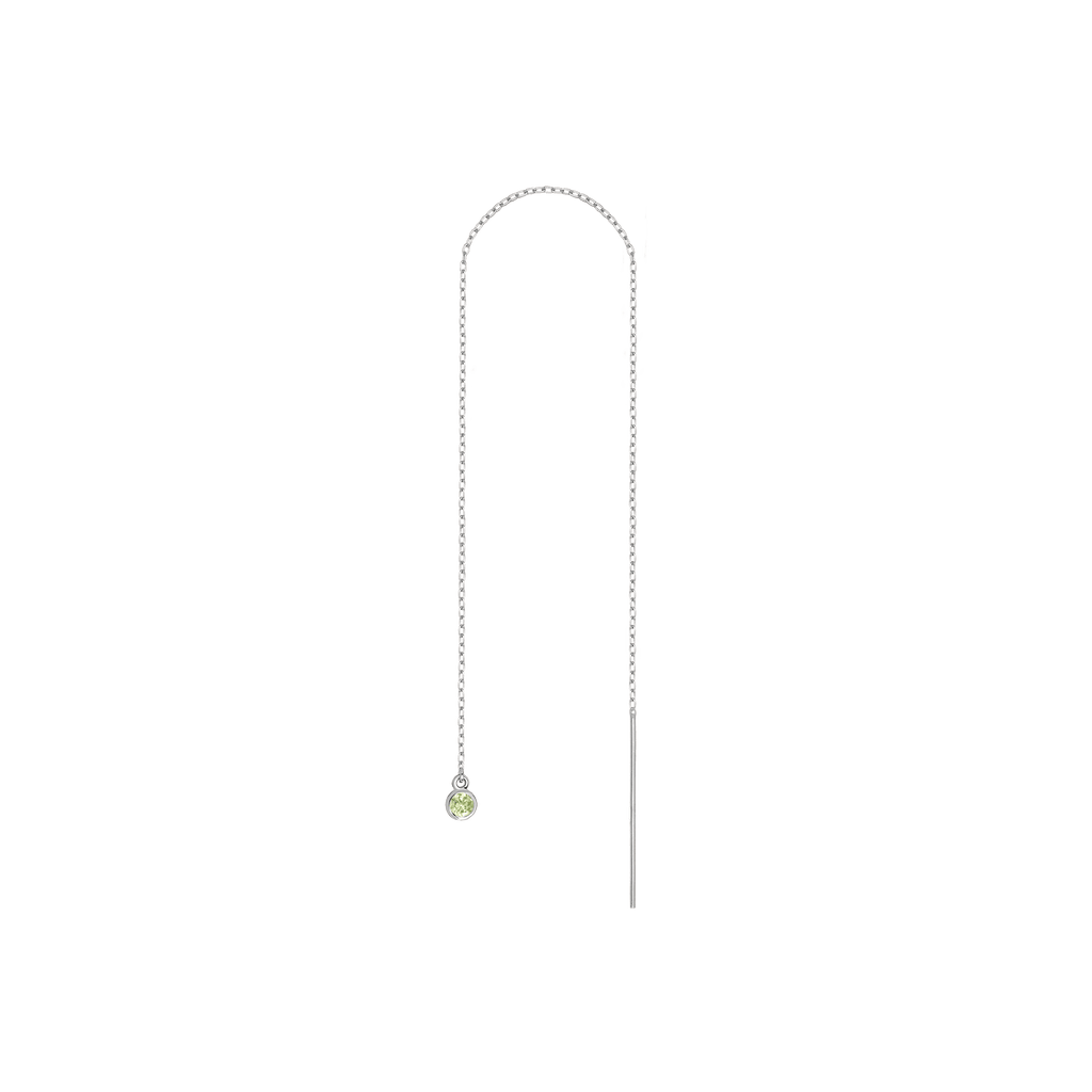 Birthstone Ear Chain Threader (Pair)