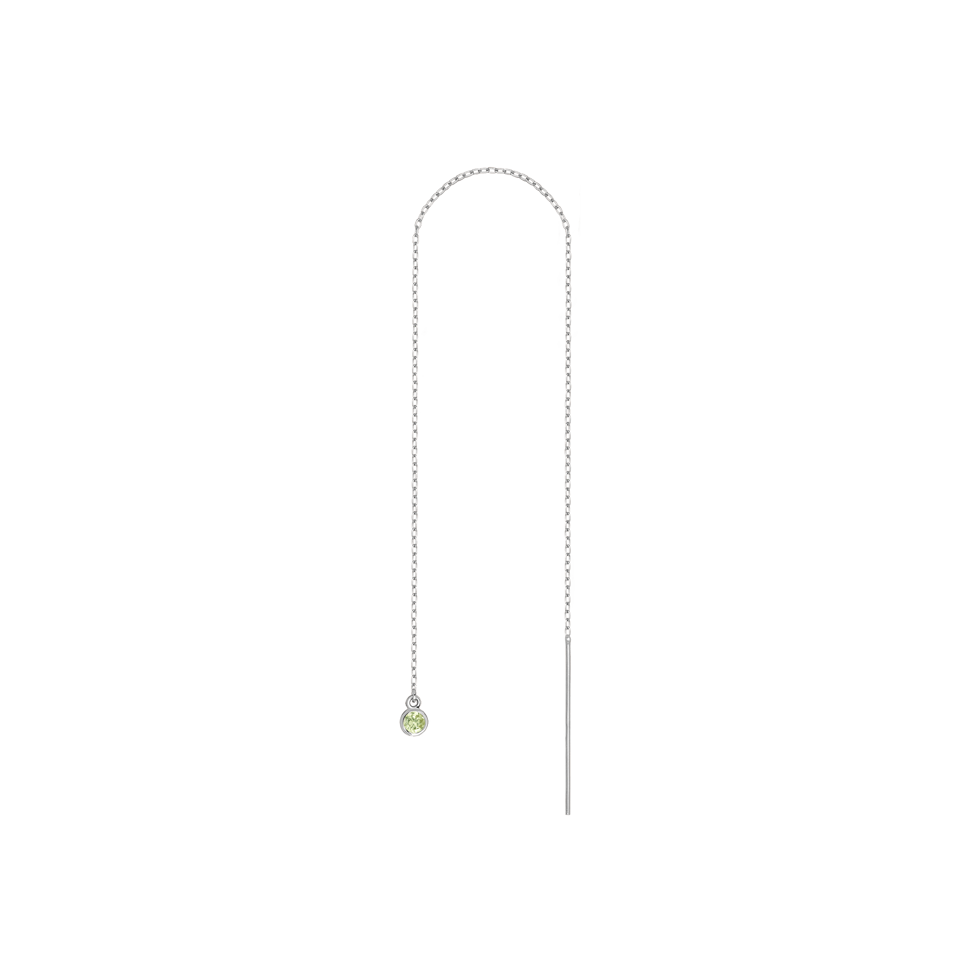 Birthstone Ear Chain Threader (Pair)