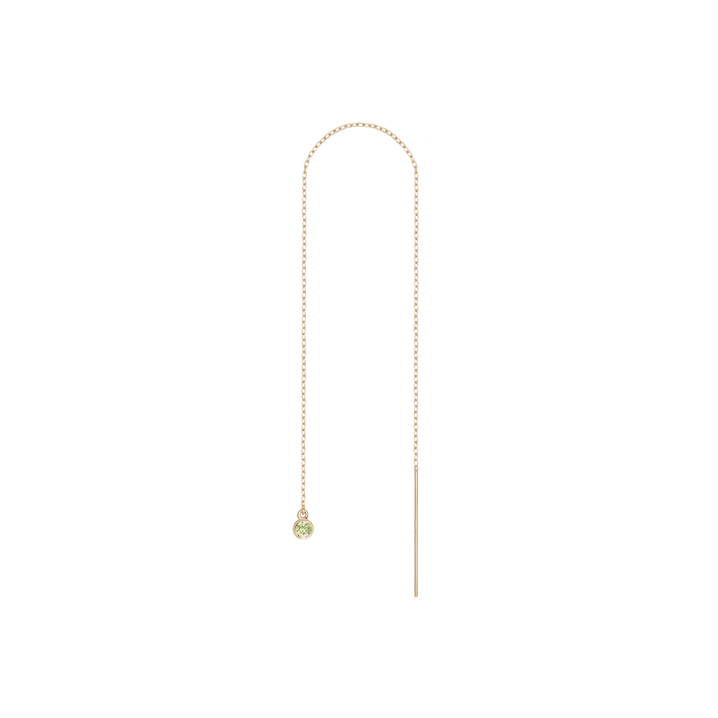 Birthstone Ear Chain Threader (Pair)