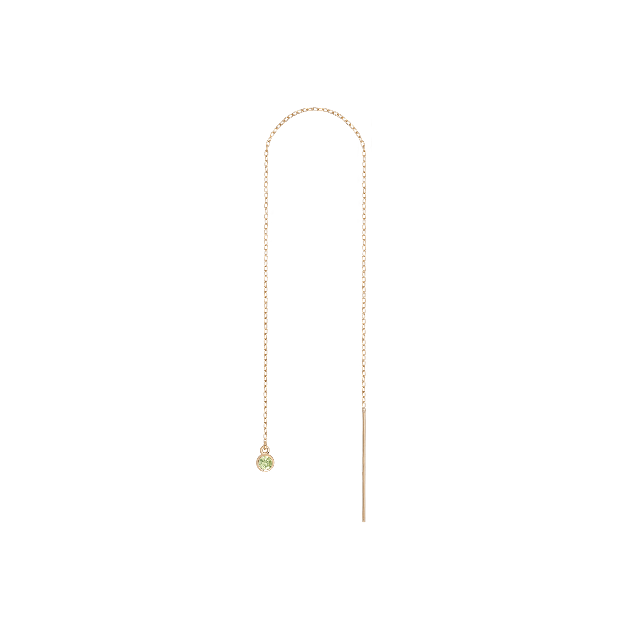 Birthstone Ear Chain Threader (Pair)
