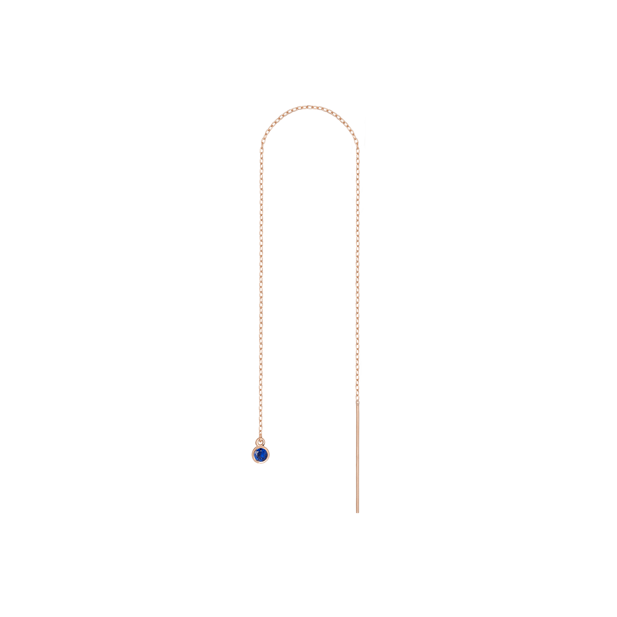 Birthstone Ear Chain Threader (Pair)