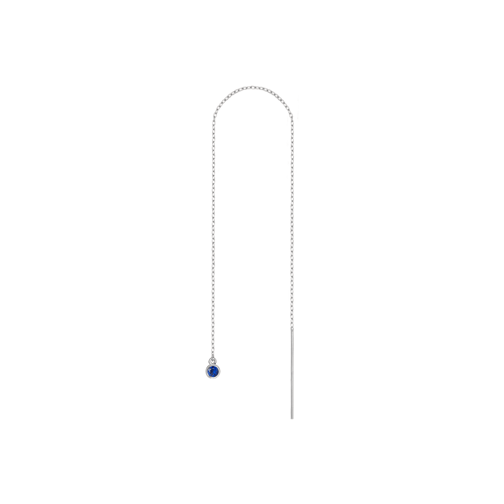 Birthstone Ear Chain Threader