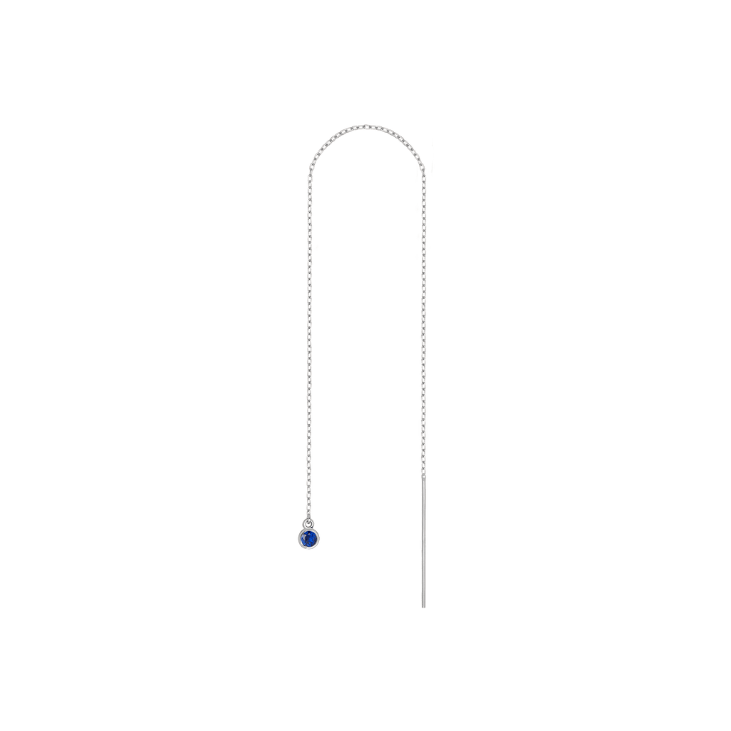 Birthstone Ear Chain Threader (Pair)