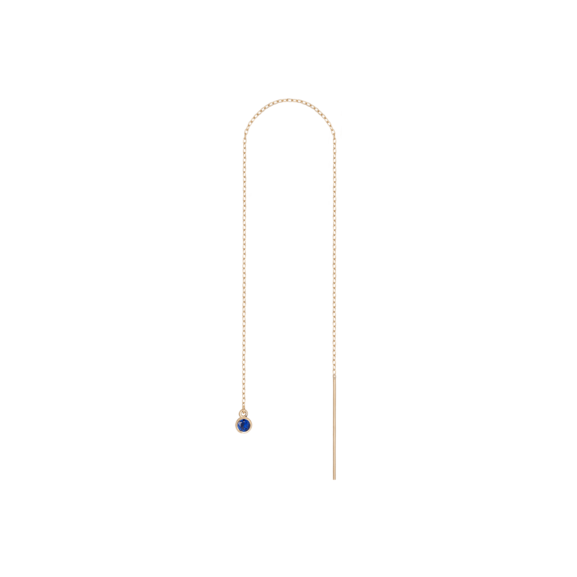 Birthstone Ear Chain Threader (Pair)