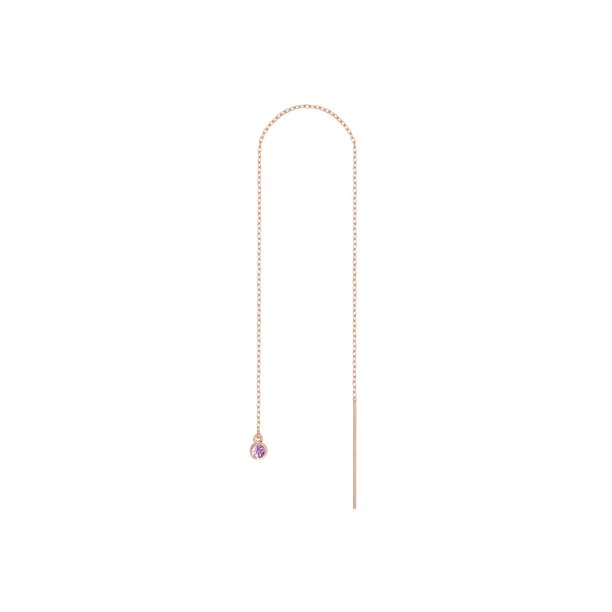 Birthstone Ear Chain Threader (Pair)