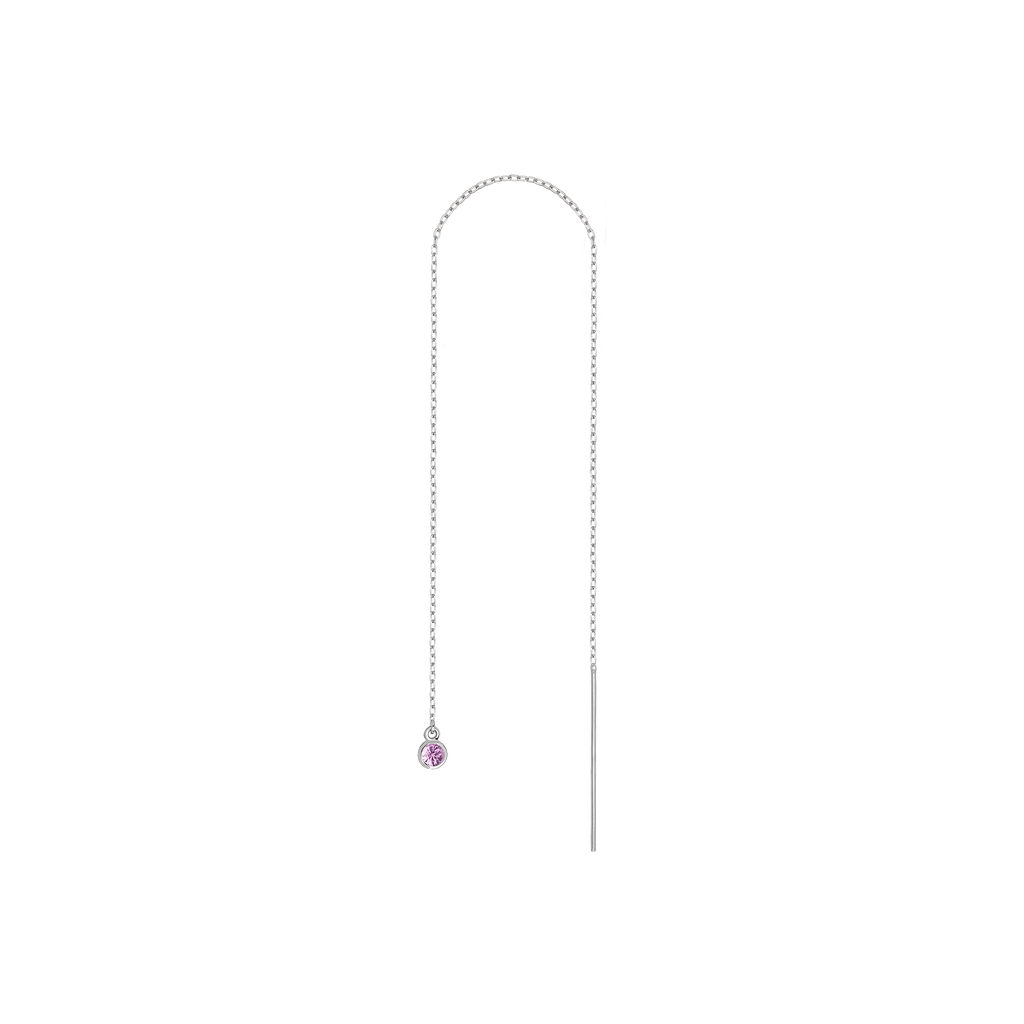 Birthstone Ear Chain Threader