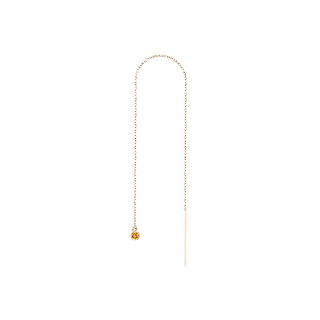 Birthstone Ear Chain Threader