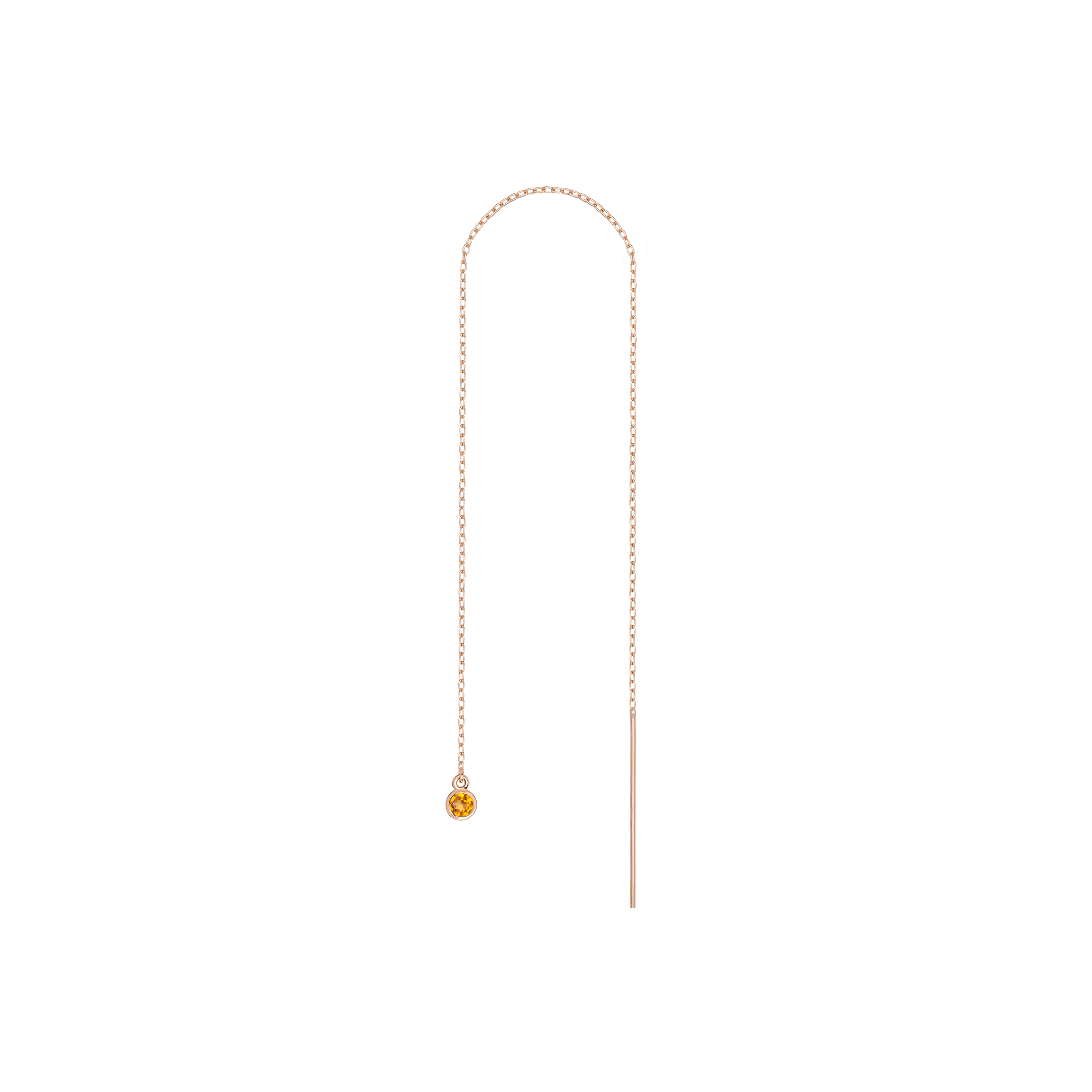 Birthstone Ear Chain Threader (Pair)