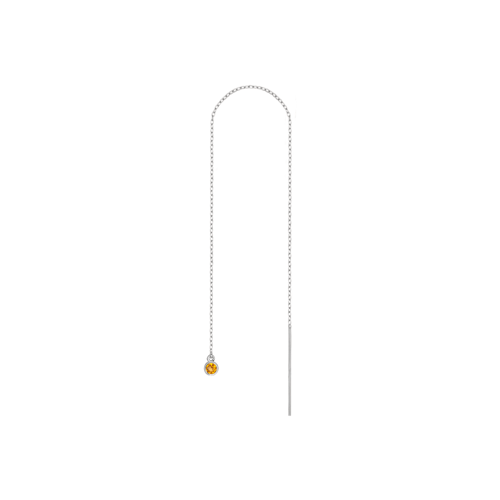 Birthstone Ear Chain Threader
