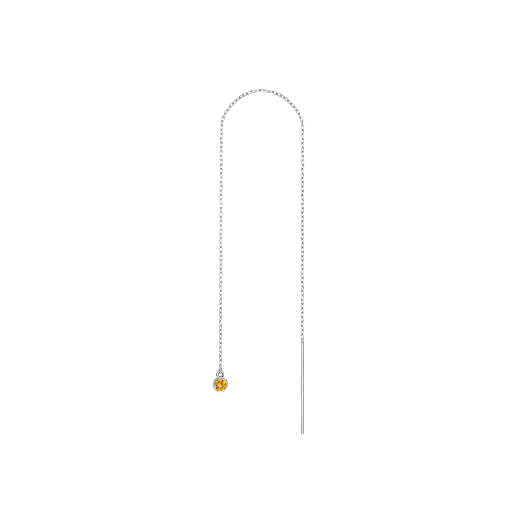 Birthstone Ear Chain Threader (Pair)