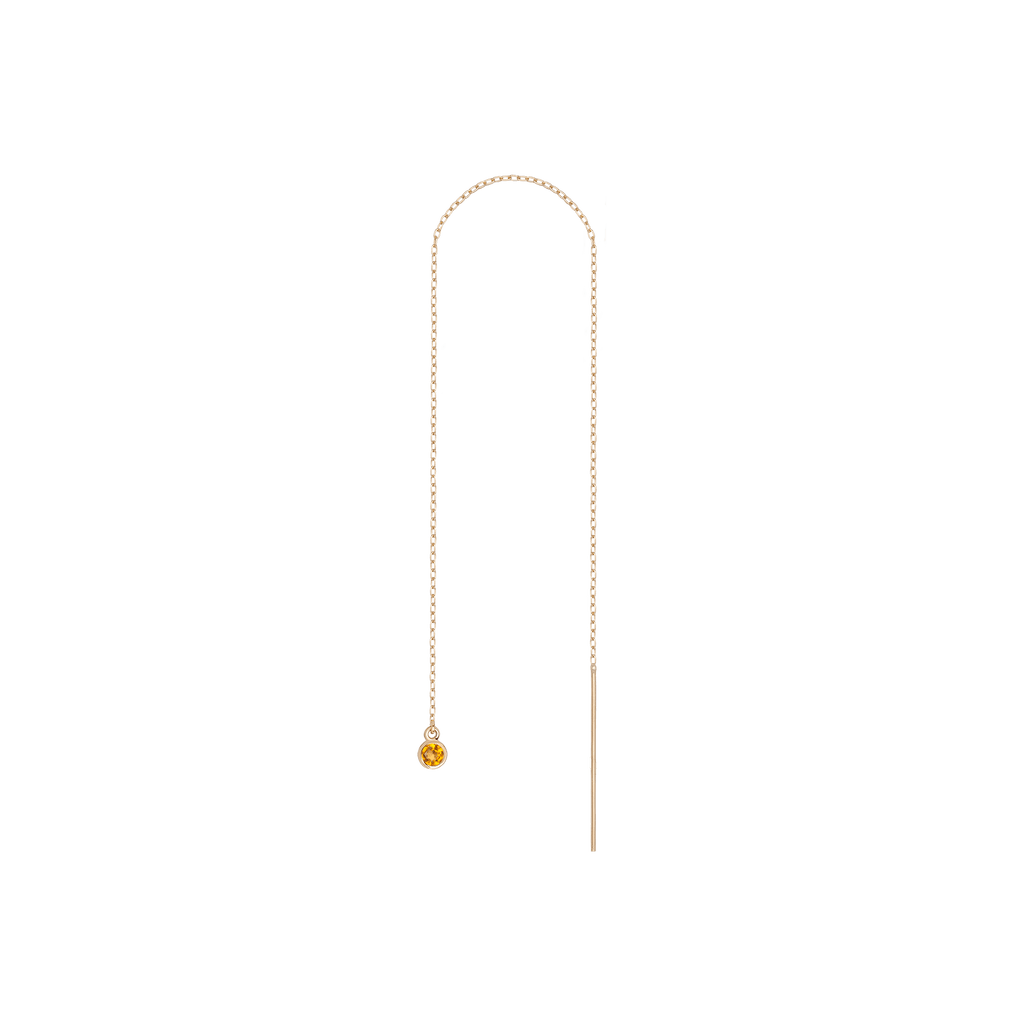 Birthstone Ear Chain Threader (Pair)