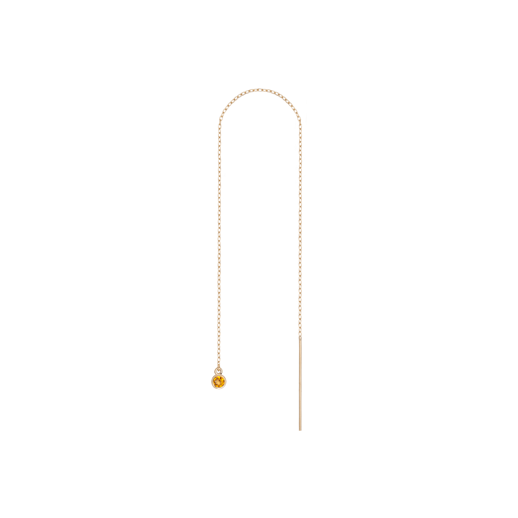 Birthstone Ear Chain Threader (Pair)