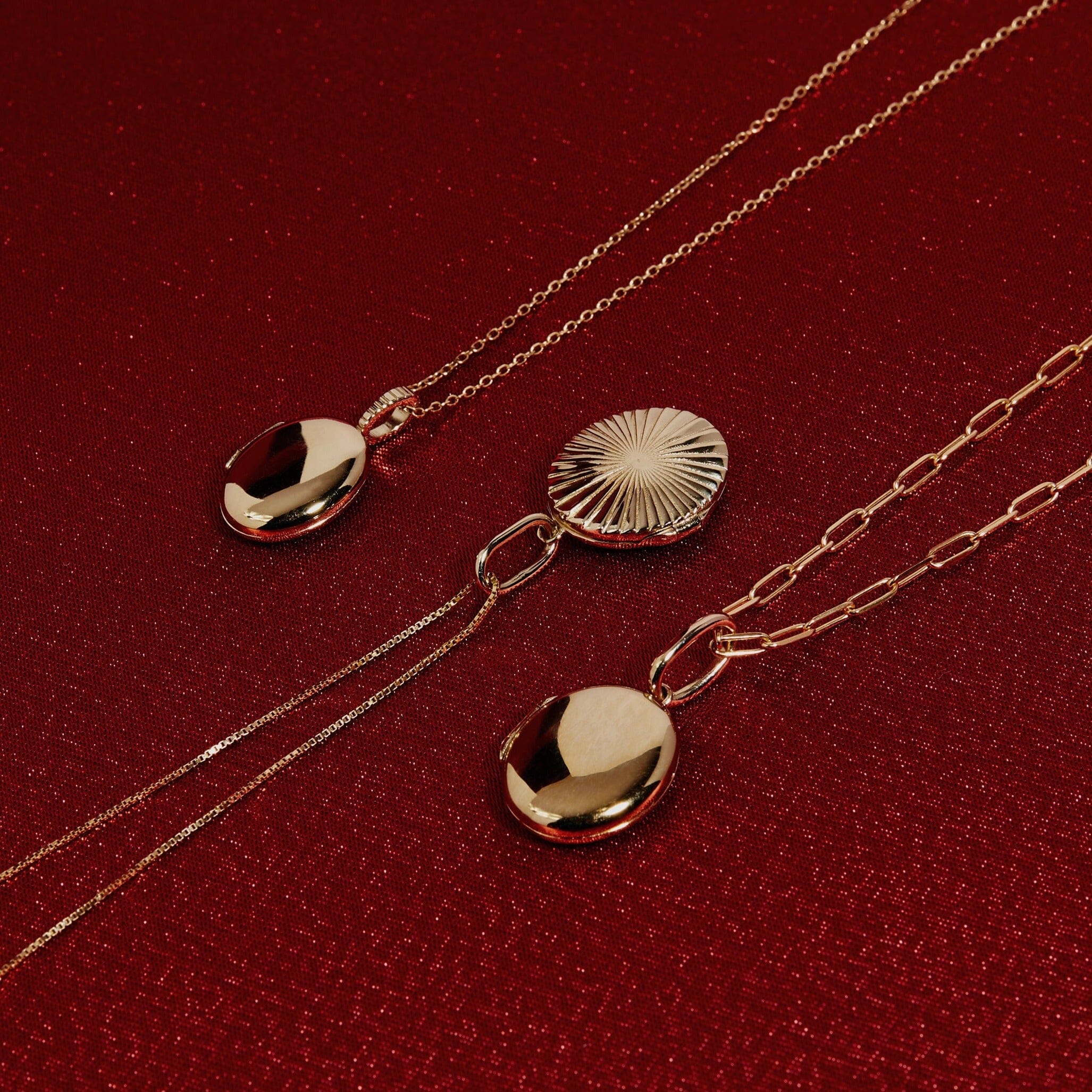 Solid Gold Locket Pendant