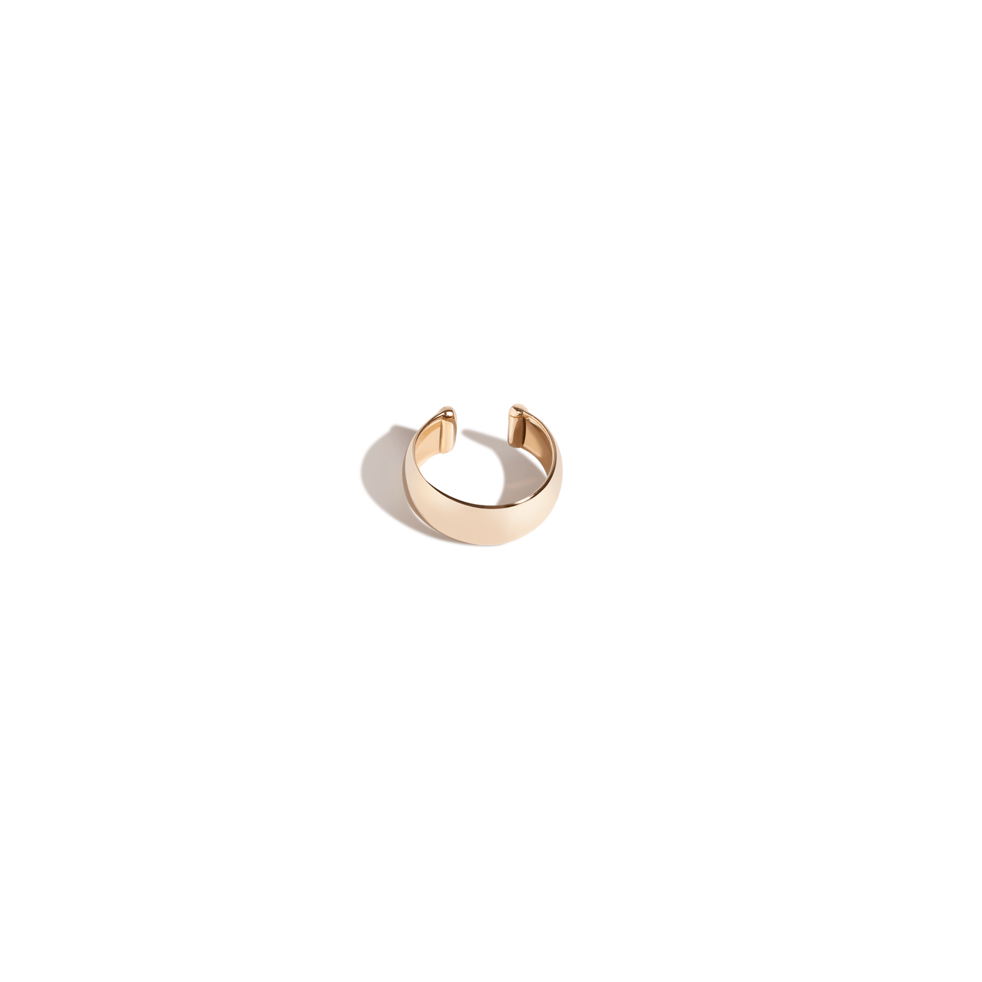 Bold Ear Cuff Yellow Gold Vermeil 14k Yellow Gold 18k Yellow Gold Laid down    Front First