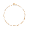 Unbreakable Mini Paperclip Chain Bracelet Stainless Steel Yellow Gold 6.5in 7in 7.5in First