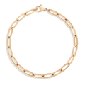 Unbreakable Paperclip Chain Bracelet Stainless Steel Yellow Gold 6.5in 7in 7.5in First